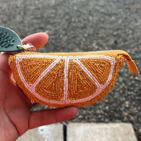 🍊Orange Beaded Slice Keychain - Picture 3 of 7